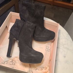BCBGeneration Women's Black Suede Ankle Boots